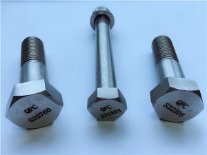 No.56-duplex ფოლადის 2205, S32760 მაღალი ხარისხის უჟანგავი ფოლადის შესაკრავები სტანდარტული სტანდარტული hex bolt screw და fasteners