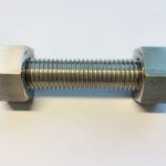 stud ჭანჭიკები c / w 2 მძიმე hex ჭანჭიკები